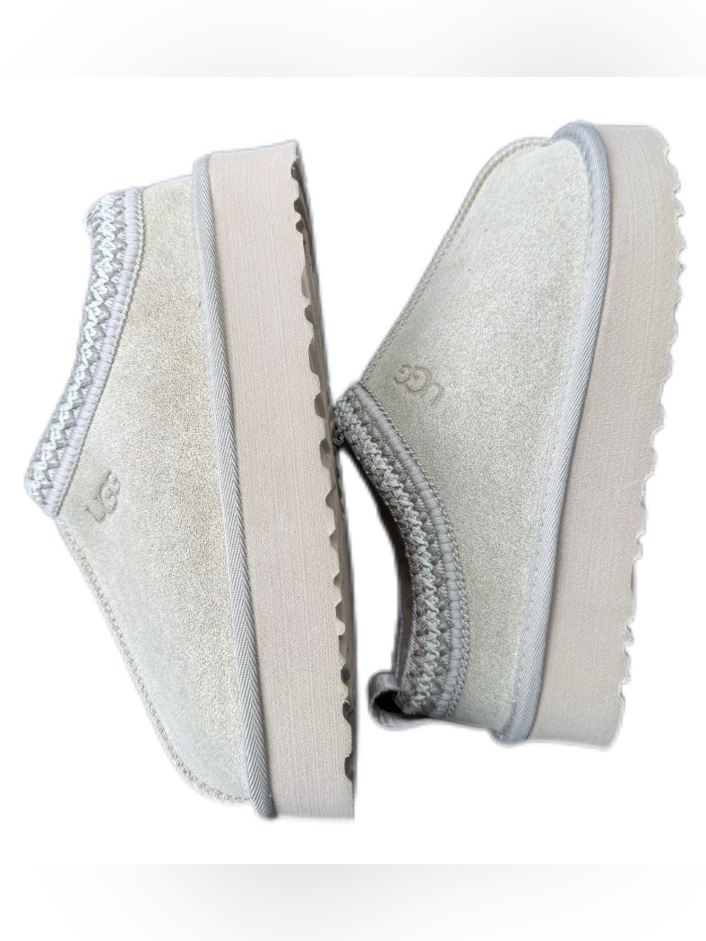UGG Tasman Tasmanita Whitecap Suede Platform Slippers Size 8 - Picture 2 of 8